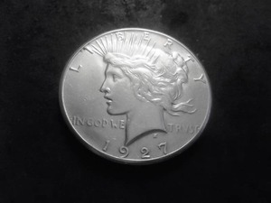 1927 Peace Silver Dollar