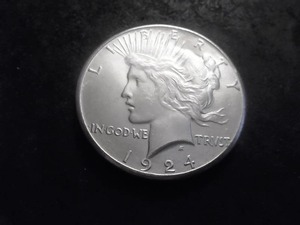 1924 S Peace Silver Dollar