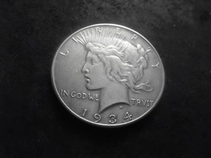 1934 Peace Silver Dollar