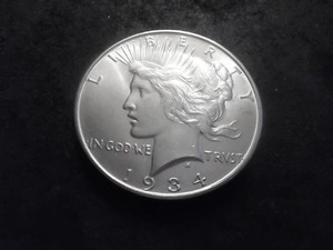 1934 D Peace Silver Dollar
