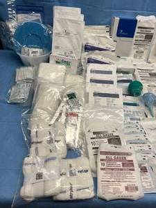 WOW HUGE ASSORTED LOT OF MEDICAL SUPPLIES BANDAGES, GUAZE &amp MORE - CHECK OUT ALL THE PICTURES FOR CLOSE UPS OF ALL THAT IS INCLUDED