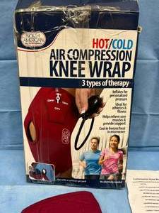 North American Health &amp Wellness HotCold Air Compression Knee Wrap - Good Used Condition