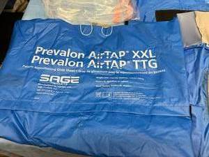 Lot Of 3 Sage Products - Prevalon AirTAP XXL PatientRepositioning System Glide Sheet, Prevalon Tap 2.0 Glide Sheet &amp Prevalon Seated Positioning System - All Appear New However We Took Them Out Of Package To See What They Were...