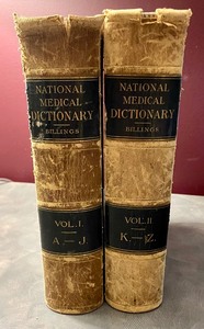 lot 49 image: Antique Billings National Medical Dictionarys from 1890