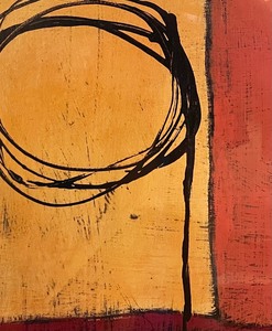 lot 109A image: Framed Vibrant Abstract Print