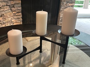 lot 60 image: Decorative Metal Candle Holder