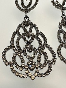 lot 82 image: Rhinestone Earrings