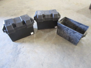 lot 49 image: (3) BoatRV Battery Boxes