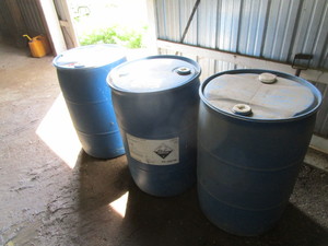 lot 150 image: (3) 55 gal Fuel Barrels