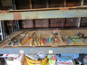 lot 210 image: Misc. Garden Tools