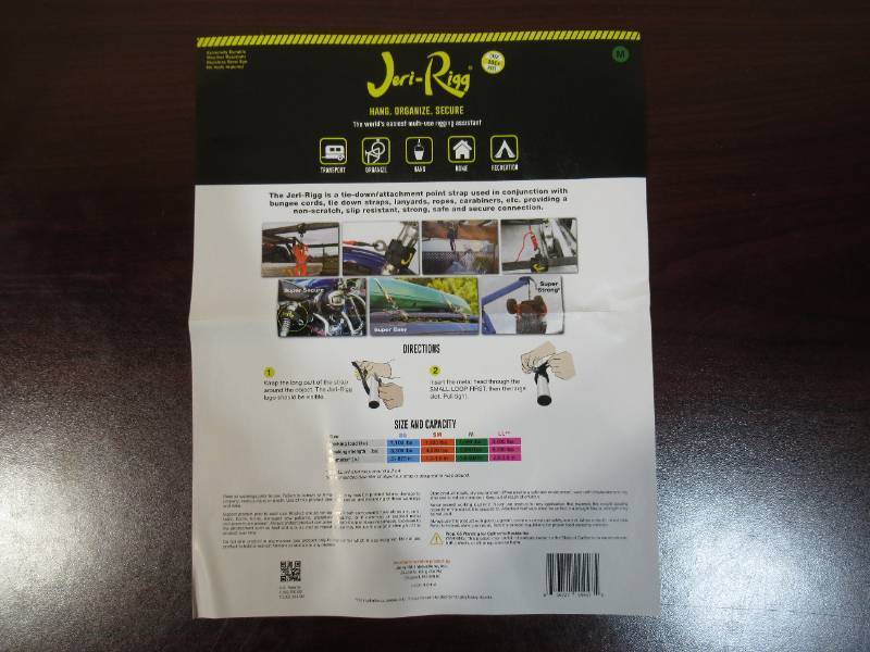 lot 144 image: Jeri-Rigg Medium Eye Loop Tie Down Multi-Use Rigging Straps -Set of 2