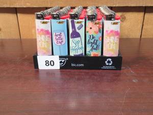 lot 80 image: 50 Bic Lighters