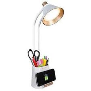 lot 23 image: WHITE Merge LED Desk Lamp with Wireless Charging