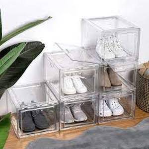 lot 34 image: Stackable Shoebox & Organizer, 4-pack