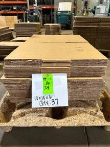 lot 24 image: 18x18x6 Corrugated Boxes