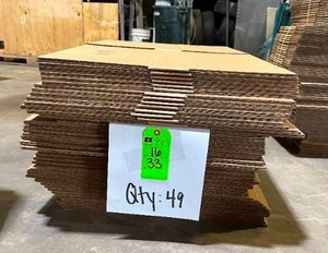 lot 33 image: 18x18x3 Corrugated Boxes