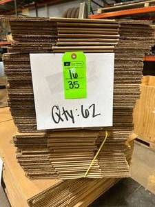 lot 35 image: 16x8x6 Corrugated Boxes