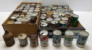 lot 238 image: Large Group Of Vintage Beer Cans Including Grain Belt And More ( All Empty )