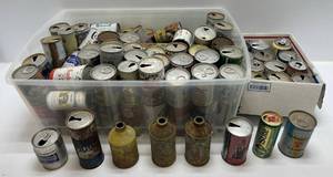 lot 243 image: Large Group Of Vintage Beer Cans Including Hamms And More ( All Empty )