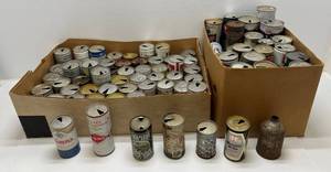 lot 245 image: Large Group Of Vintage Beer Cans Including  Grain Belt, Hamms And More ( All Empty )