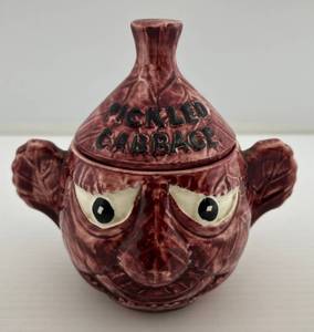 lot 252 image: Price Kensington England Pickled Cabbage Covered Jar ( Crazing Throughout )