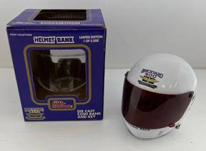 lot 256 image: 1994 Racing Champions Brickyard 400 Limited Edition Die-Cast Helmet Bank 1 Of 5,000