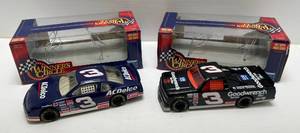 lot 258 image: 1996, 97 Winners Circle High Performance Die-Cast 124 Scale Stock Cars Dale Earnhardt & Jay Sauter ( Used In Original Box )