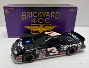 lot 267 image: 1996  Dale Earnhardt #3 Goodwrench Action Brickyard 400 124 Scale Die-Cast Monti Carlo (NIB)