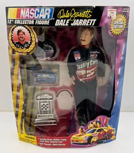 lot 274 image: Vintage NASCAR Dale Jarrett Special Edition Collectors Figure 12 In Original Box