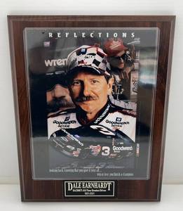 lot 283 image: Dale Earnhardt Reflections Photo Plaque 10 12 x 13