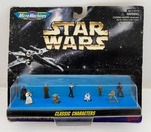 lot 288 image: 1996 Galoob Micro Machines Star Wars Classic Characters ( NIB ) Has Light Wear