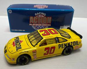 lot 14 image: 1996 Action Platinum Series Racing Collectibles 124 Scale Die-Cast Stock Car # 30 (  Johnny Benson ) ( Limited Edition )