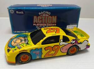 lot 16 image: 1996 Action Platinum Series Racing Collectibles 124 Scale Die-Cast Stock Car ( BANK ) # 29  (  Steve Grissom ) ( Limited Edition 110,000 )