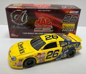 lot 19 image: Johnny Benson # 26 Cheerios RC Authentics Mac Tools 1998 124 Scale Die-Cast Racing Champions ( Limited Edition 14,000 )