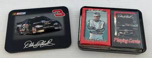 lot 33 image: 2001 NASCAR Dale Earnhardt Collectors Playing Cards ( New In Tin )