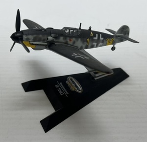 lot 41 image: Matchbox Collectibles Miniature Diecast Plane ( Messerschmitt Bf 109G) On Stand 5 x 5 12