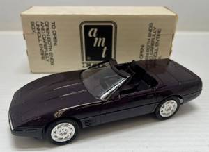 lot 83 image: Ertl AMT ( Dealer Promo ) 1992 Chevrolet Corvette Convertible ( Black Rose Metallic )