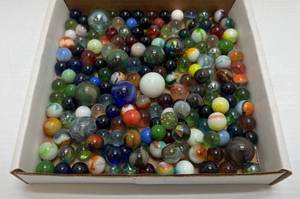lot 98 image: Box Of Vintage Marbles Some Glow
