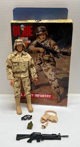 lot 120 image: 1996 Hasbro G.I. Joe Limited Edition U.S. Army Infantry  Action Figure ( Used Semi Complete In Original Box  )