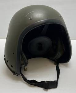 lot 152 image: British Vintage Amplivox LTD. A- Vehicle Crewmans Head Gear Helmet (Tankers Helmet ) Missing Some Pieces