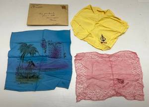 lot 160 image: Wartime Soldier Mother & Fathers Gifts With Envelope And Note ( From Your Sailor Son )