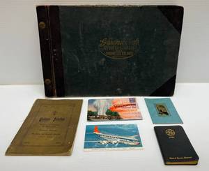 lot 168 image: Group Of Vintage Items Including Yellowstone Postcards, Ledger And More