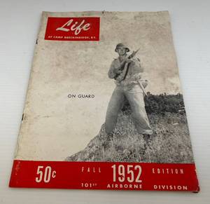 lot 212 image: 1952 VERY RARE Life At Camp Brekinridge, KY. Magazine