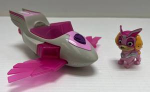 lot 294 image: Vintage Paw Patrol Skye Mighty Pup Charged Up Deluxe Vehicle And Figure