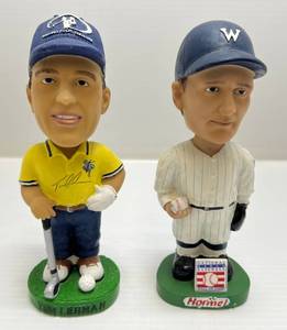 lot 323 image: Two Vintage Bobbles Heads 1 Tom Lehman 1 Walter Johnson