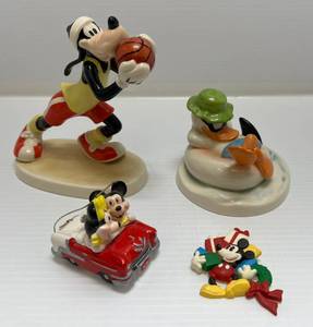 lot 324 image: Vintage Disney Items Including Goebel, Schmid And More ( Donald Duck Has Touch up On Shark Fin )