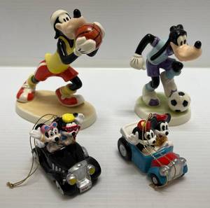 lot 325 image: Vintage Disney Items Including Goebel And Schmid ( Basketball Goofy Has Broken Ear )