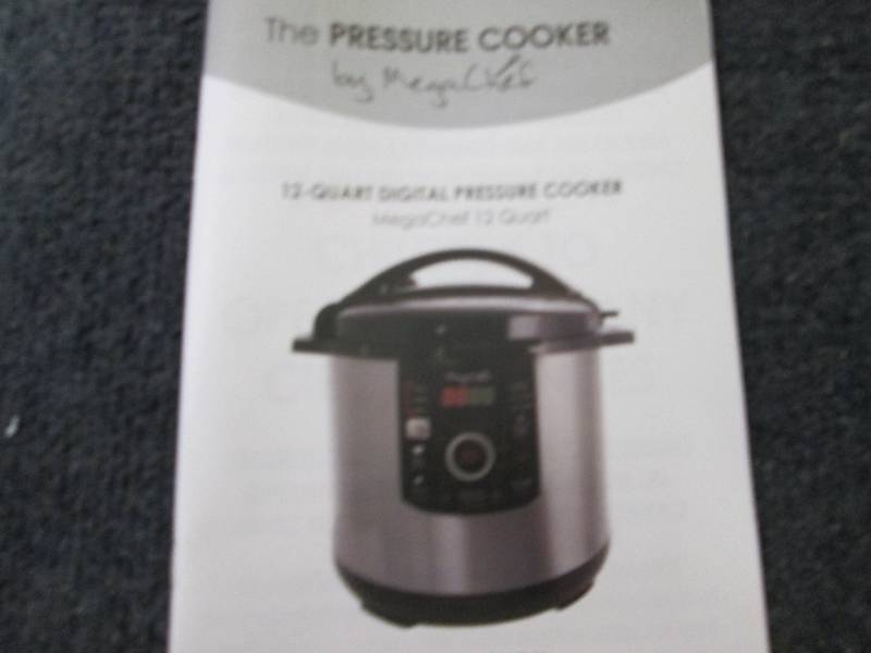 Megachef 12 Quart Pressure Cooker with 15 Presets
