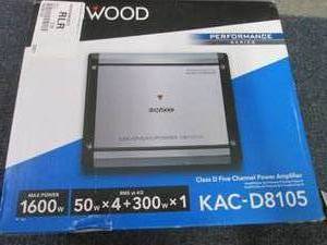 lot 2 image: Kenwood 1600-Watt 5-Channel Class D...