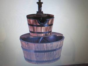 lot 17 image: Patio Premier Wood 2-Tier Water Bar...
